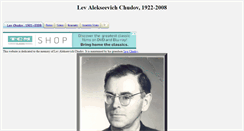Desktop Screenshot of lev.chudov.com