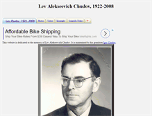 Tablet Screenshot of lev.chudov.com